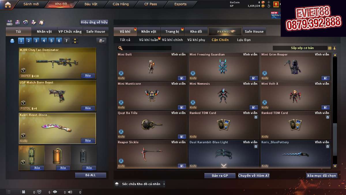 shop acc cf uy tin gia re